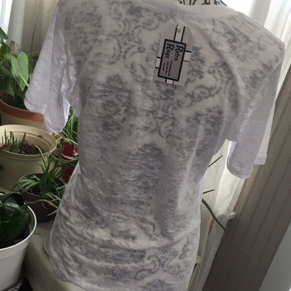 ALL AMERICAN MAMA Sheer Tee 1/M 1/L - Picture 9 of 12